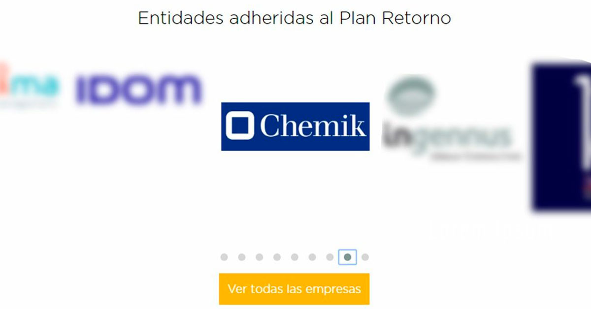 Chemik adherida al plan retorno